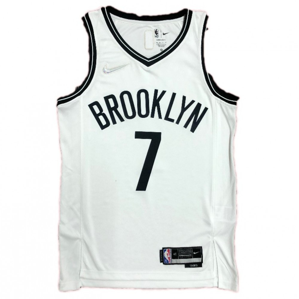 Men's Brooklyn Nets Kevin Durant #7 White 2021 Swingman NBA Jersey - Icon Edition-Pro Kit Vault | Brand New 26/27 Sports Jerseys